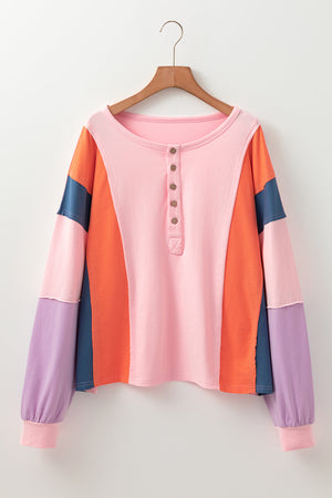 Parker Sleeve Henley top Long Sleeve Top
