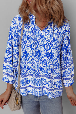 Anne 4 Sleeve Tied Blouse