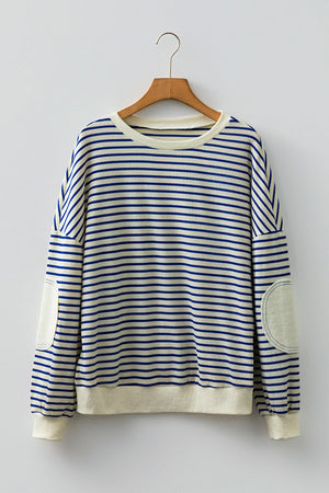 Emily Patched Drop Shoulder Sweatshirt