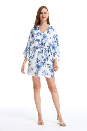 Women's Lightweight Kimono in Daydream Bloom