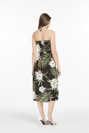 Women's Butterfly Dress in Wispy Cereus Black