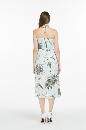 Women's Butterfly Dress in Wispy Cereus Light Blue