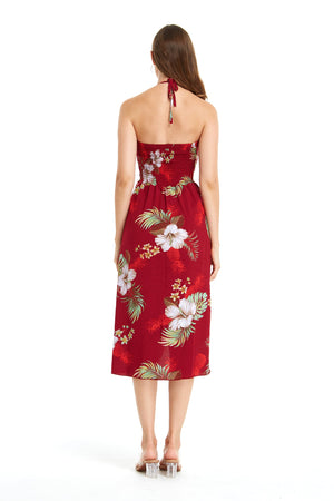 Women's Butterfly Dress in Pineapple Garden Red