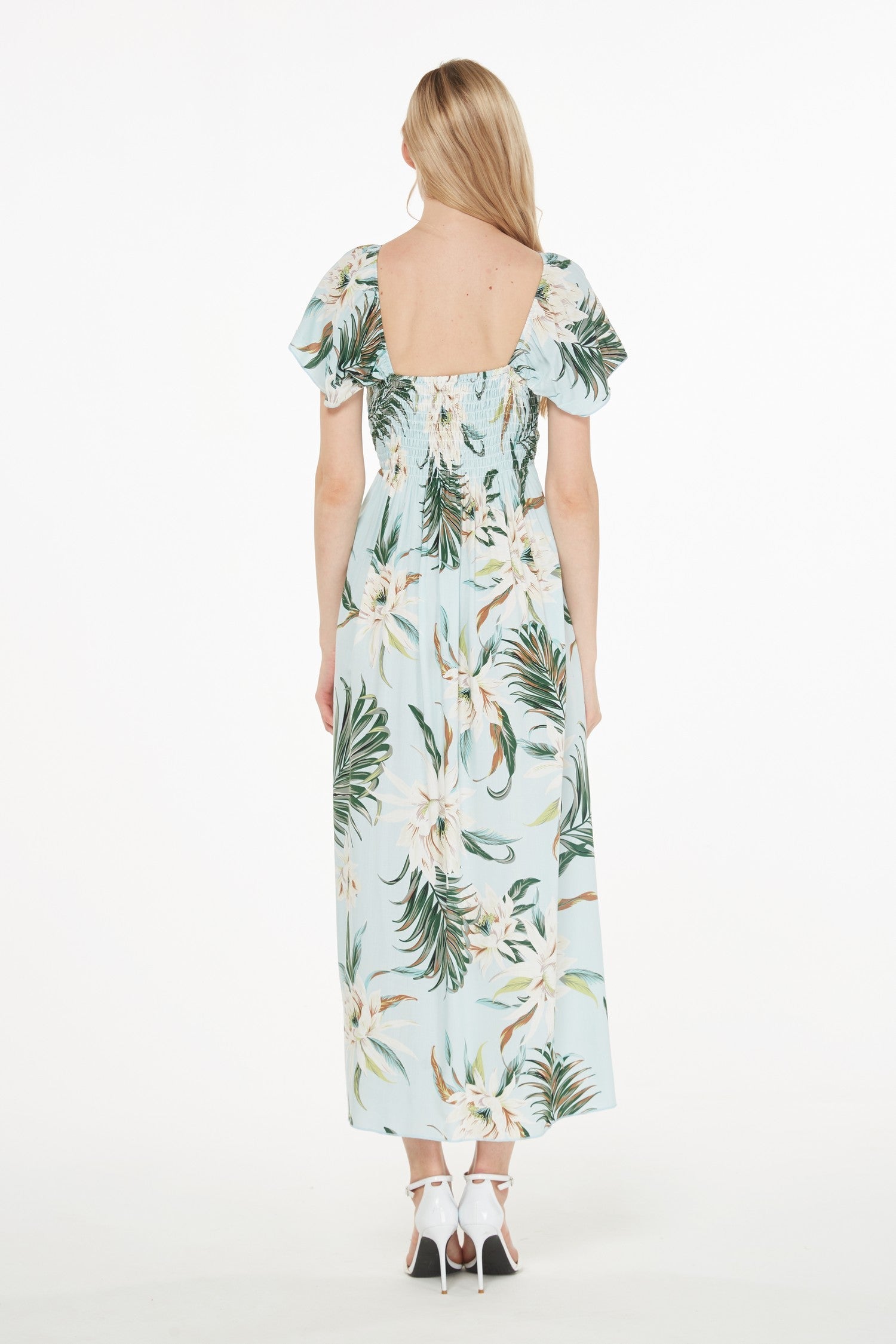 Women's Maxi Rahee Dress Wispy Cereus Light Blue