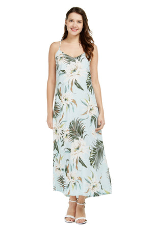 Women's Sweetheart Dress in Wispy Cereus Light Blue