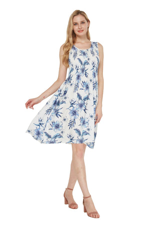 Women's Elastic Tank Dress Day Dream Bloom