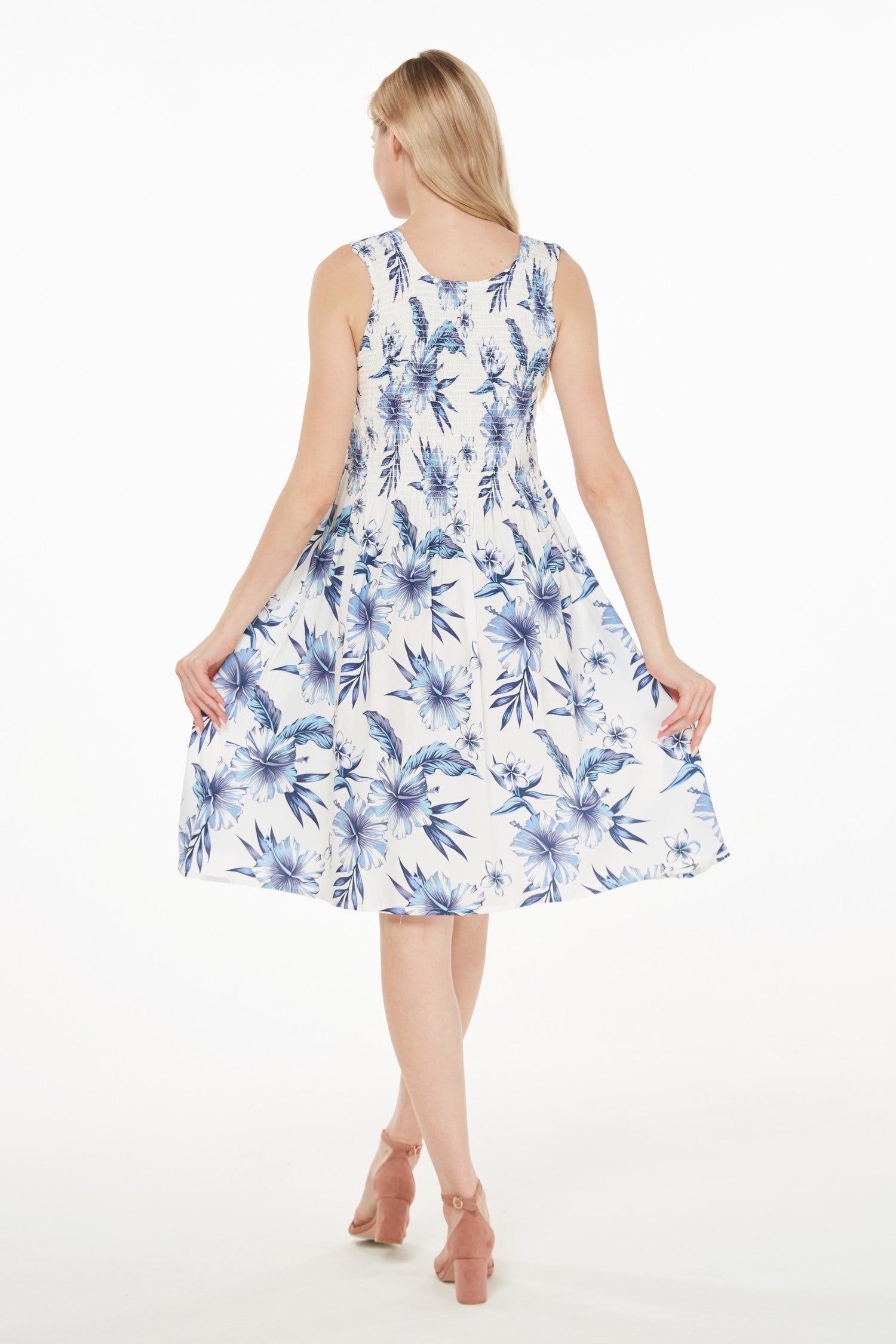 Women's Elastic Tank Dress Day Dream Bloom
