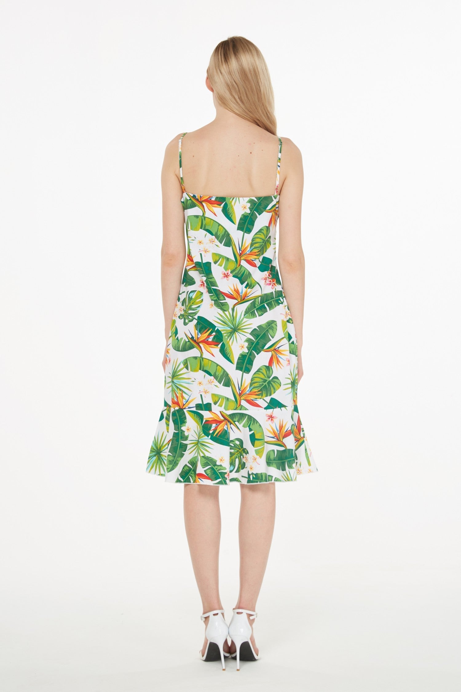 Women's Mermaid Ruffle Dress Bird of Paradise
