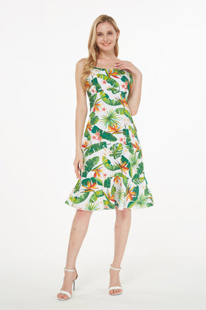 Women's Mermaid Ruffle Dress Bird of Paradise