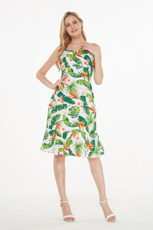 Women's Mermaid Ruffle Dress Bird of Paradise