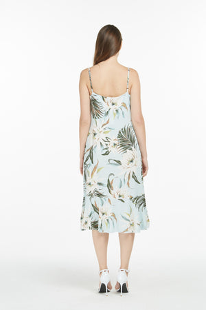 Women's Mermaid Ruffle Dress Wispy Cereus Light Blue