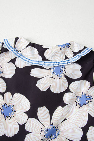 Azariah Tie Sleeve Collared Blouse