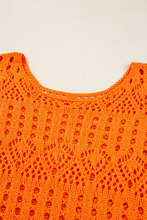 Emerson Crochet Scallop Edge Sweater