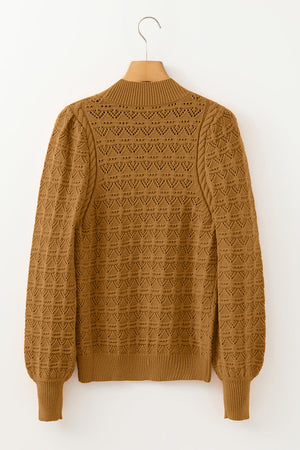 Aria Edge Balloon Sleeve Sweater