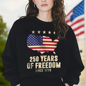 America 250th Anniversary 1776 2026 America 250 Years of Freedom Dark Shirt