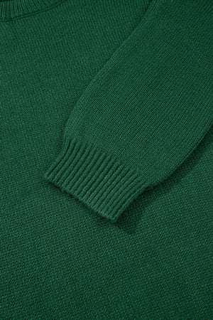 Eleanor Evergreen Raglan Sleeve Sweater