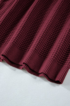 Julietta Mixed Textured Knitted Sweater