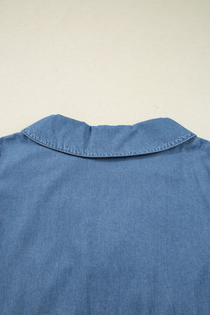 Emmy Sleeve Tied Peplum Top