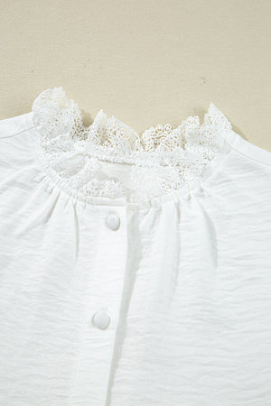 Ivy Patchwork Stand Loose Shirt