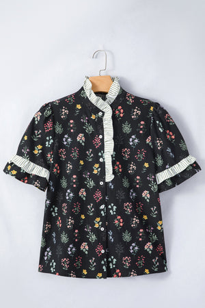 Aliya Short Sleeve Floral Shirt