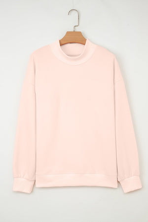 Ensley apricot Oversize Mock Sweatshirt