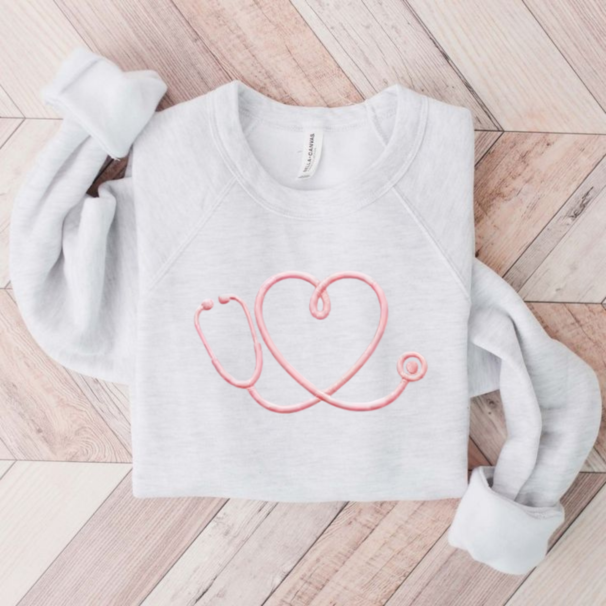 Combo set 2 Nurse Heartbeat Embroidery File Stethoscope Line Art Love Medical Design