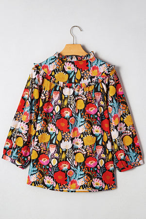 Amara Puff Sleeve Tied Blouse