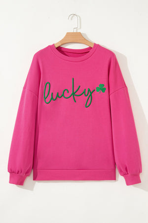 Armani Clover Embroidered Loose Pullover