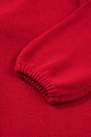 Addison Backless Bubble Sleeve Sweater