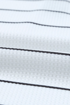 Simone Henley Waffle Knit Top