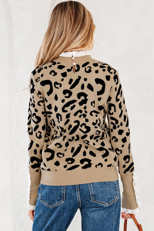 Amelia Ribbed Detail Cuffed Sweater