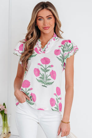 Mariah Detail Short Sleeve Blouse