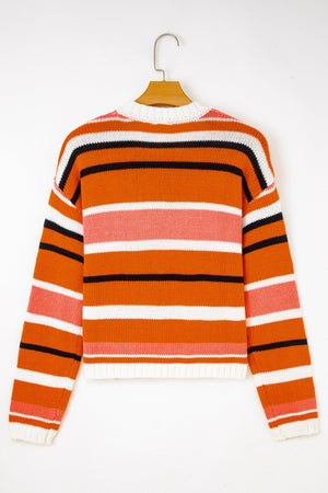 Mirissa Shoulder Cropped Pullover Sweater