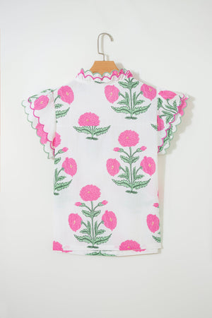 Mariah Detail Short Sleeve Blouse
