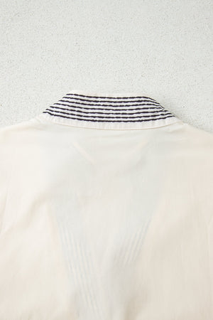 Micah Sleeve Contrast Patchwork Blouse