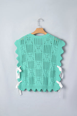 River Trim Short Sleeve Sweater