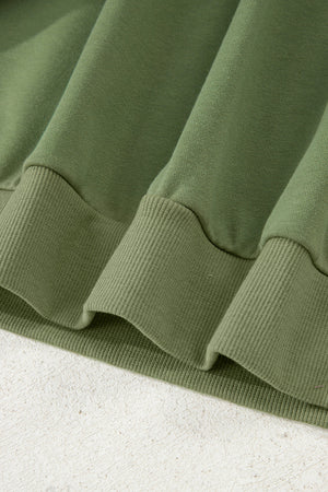 Felitina Patchwork Zip Collar Pullover