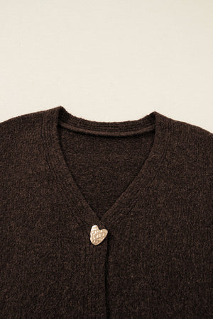Kassidy Heart Metal Cardigan Sweater