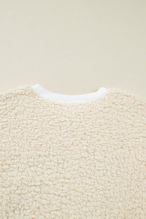 Ensley Christmas Embroidered Sherpa Pullover