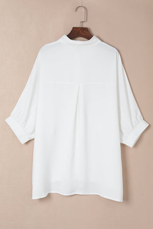 Itzel Puff Sleeve Oversize Shirt