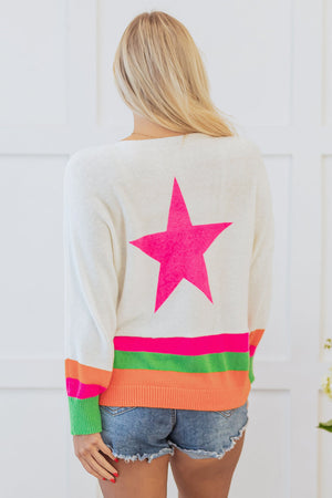 Madilynn Edge Drop Shoulder Sweater