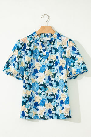 Leilani Short Puff Sleeve Blouse