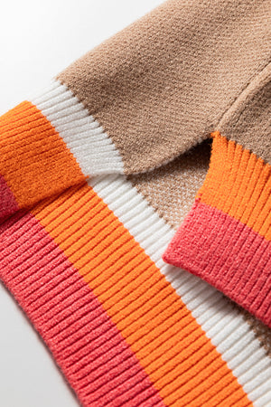 Scarlett Contrast Striped Baggy Sweater
