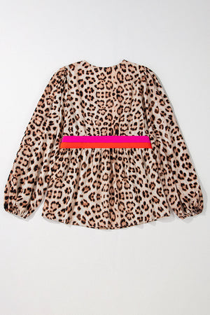 Blatara Balloon Sleeve Babydoll Blouse