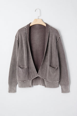 Sunny Patchwork Knit Open Sweater