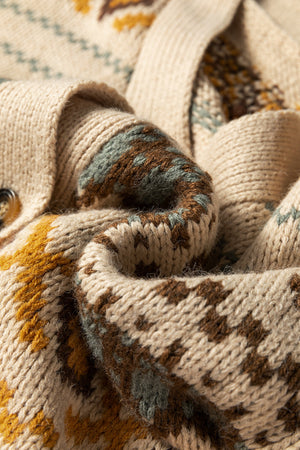 Hana Pattern Knitted Cardigan Sweater