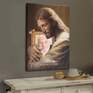 Personalized Canvas Prints, Custom Photo And Name, Memorial Gift, Mom Loss Gift, Dad Loss Gift Dem Canvas