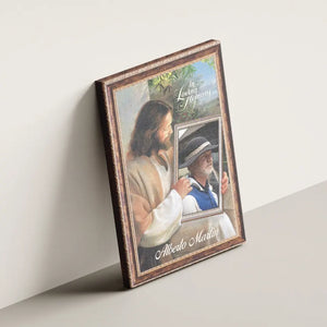 Personalized Canvas Prints Custom Name And Photo, Sympathy Gift, Jesus Memorial Gift, Remembrance Gift, Bereavement Gift, In Loving Memory Dem Canvas