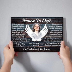 Lienzo Personalizado, Foto Personalizada, Regalos Conmemorativos, Nunca Te Dejé Dem Canvas