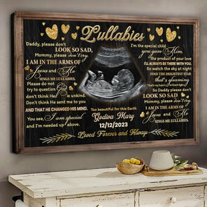 Memorial Canvas - Personalized Canvas Prints - Custom Photo, Gift For Loss Of Stillborn Infant Miscarriage Child